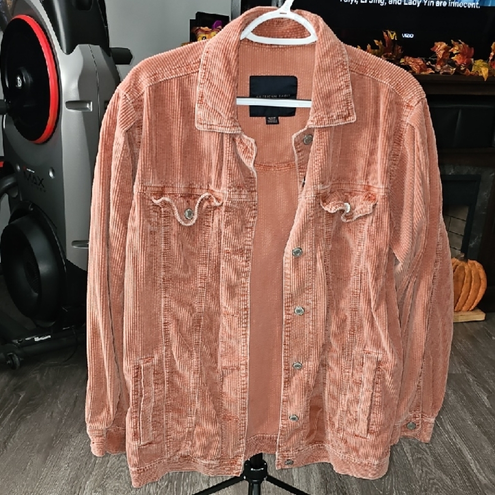 American Eagle Womens Rusty Red Shacket. Oversized Fit!!!